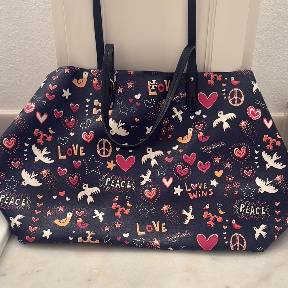 Tory Burch Peace and Love Tote Bag - Multicolor